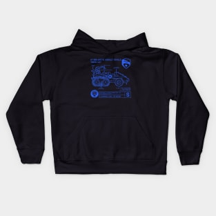 Snow Cat Specs Kids Hoodie